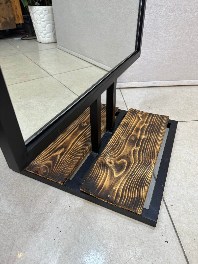 آینه مستطیلی پایه چوبی