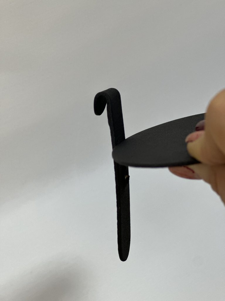 جاکفشی فلزی بیضی مش مشکی - Image 3