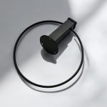 آویز شال فلزی گرد مشکی - Image 3