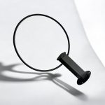 آویز شال فلزی گرد مشکی - Image 2