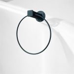 آویز شال فلزی گرد مشکی