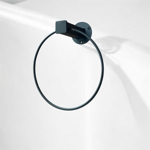 آویز شال فلزی گرد مشکی