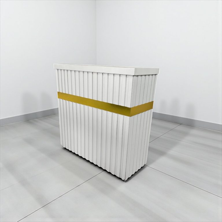 میز پیشخوان چوبی نوار طلایی P103 - Image 2