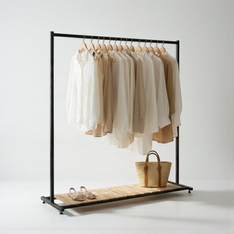 رگال لباس ایستاده کف چوب C101 - Image 1