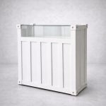 میز پیشخوان روشیشه ساده طرح درشت p100