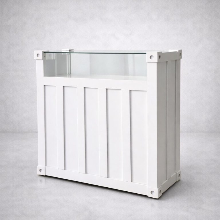میز پیشخوان روشیشه ساده طرح درشت p100 - Image 1