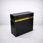 میز پیشخوان چوبی نوار طلایی P103