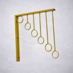 رگال لباس دیواری انگوری 6حلقه D109