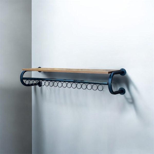رگال لباس دیواری روچوب زیرحلقه مشکی D108 - Image 2