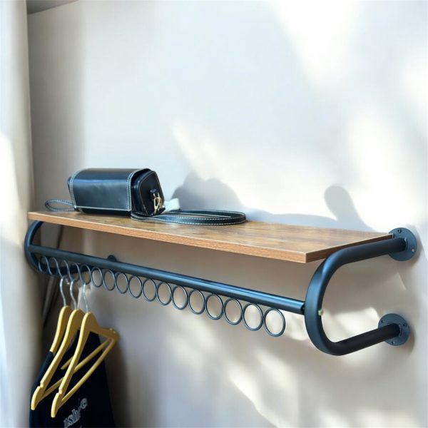 رگال لباس دیواری روچوب زیرحلقه مشکی D108 - Image 3