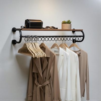 رگال لباس دیواری روچوب زیرحلقه مشکی D108