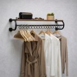 رگال لباس دیواری روچوب زیرحلقه مشکی D108