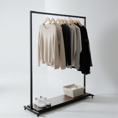 رگال لباس ایستاده کف چوب C116 MDF