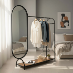 رگال آینه دار کف  AM118 MDF امین شلف - Image 7