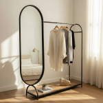 رگال آینه دار کف  AM118 MDF امین شلف - Image 6