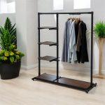 رگال لباس ایستاده کف چوب داخل طبقه C119 MDF - Image 2