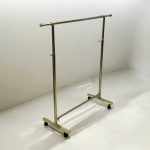 رگال فانتزی لوله ای یک طبقه طلایی _ چرخ دار S119