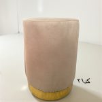 پاف گرد استوانه تک نفره پایه طلایی - Image 21