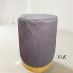 پاف گرد استوانه تک نفره پایه طلایی - Image 19