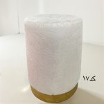 پاف گرد استوانه تک نفره پایه طلایی - Image 18