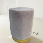 پاف گرد استوانه تک نفره پایه طلایی - Image 16