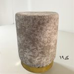 پاف گرد استوانه تک نفره پایه طلایی - Image 15