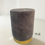 پاف گرد استوانه تک نفره پایه طلایی - Image 14