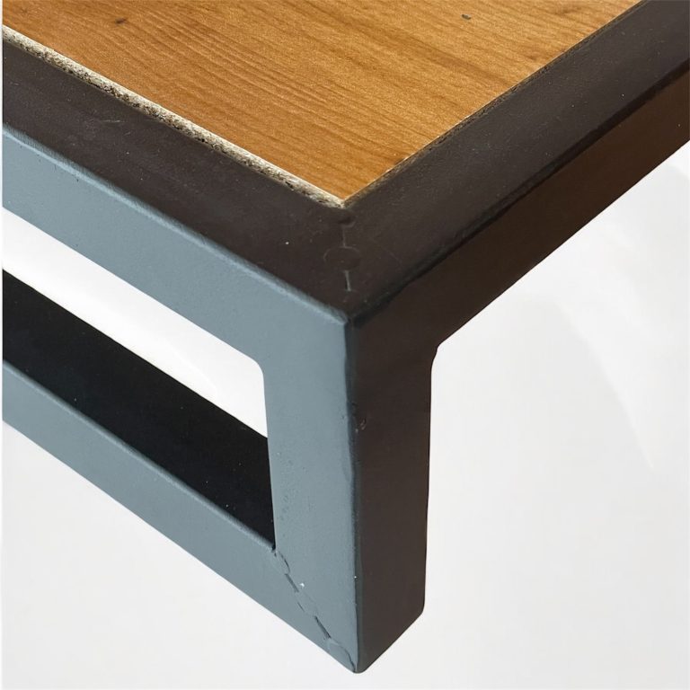 رگال لباس دیواری دوطبقه چوب و فلز D122 - Image 3