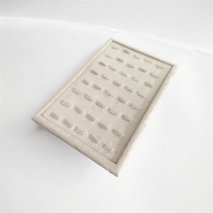 سینی انگشتر تخت مخمل فیلی MJ102