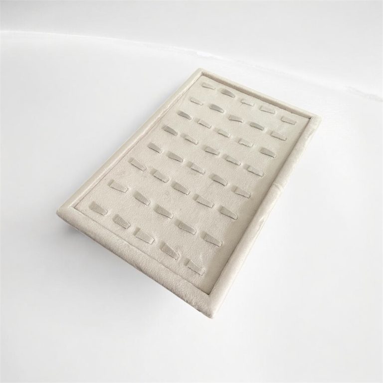 سینی انگشتر تخت مخمل فیلی MJ102 - Image 1