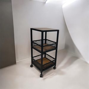 ترولی چوب و فلز چرخ دار