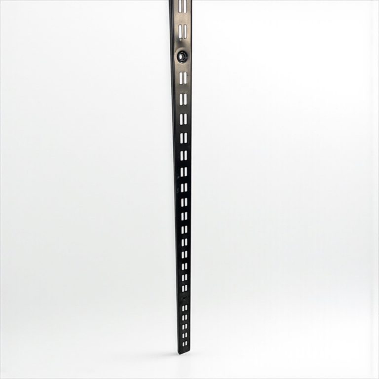 پایه دیواری فروشگاهی با ابعاد ارتفاع 1.20m با عرض 7cm با ضخامت ورق 1.25mm مشکی - Image 1