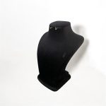مانکن جواهرات سرمربع مخمل مشکی - Image 2