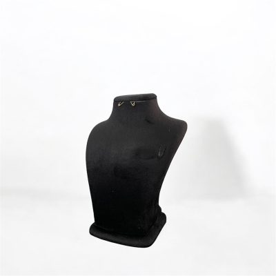 مانکن جواهرات سرمربع مخمل مشکی