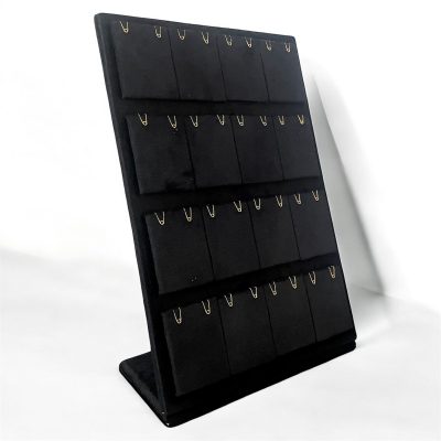 استند گوشواره آویزی 16عددی مخمل مشکی