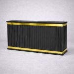 میز پیشخوان چوبی نوار طلاییp113