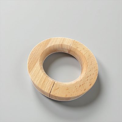 حلقه شال گرد چوبی