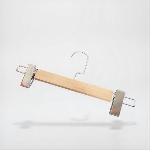 چوبکار لباس دوگیره لوکس چوبی خودرنگ بزرگ ch204