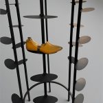 استند کفش فلزی ایستاده استوانه پانچ - Image 3