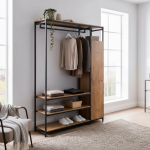 رگال لباس ایستاده کمد دار سه طبقه  AM129 - Image 2