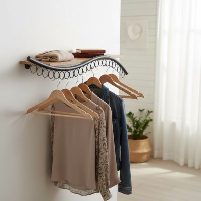 رگال لباس دیواری مدل سیبیل D107