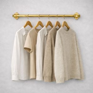 رگال لباس دیواری یو تنظیمی طلایی d123