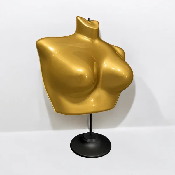 نیم تنه استرج پایه دار رومیزی - رنگ: طلایی - Image 1