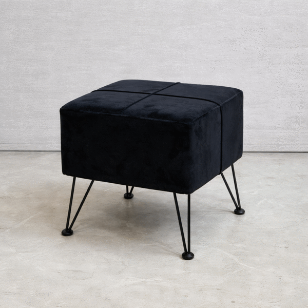 پاف پایه مبلی مشکی کوچک - Image 1