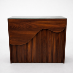 میز پیشخوان ملامین رو شیشه p114