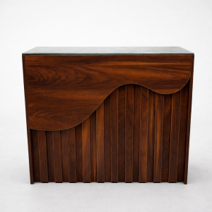 میز پیشخوان ملامین رو شیشه p114