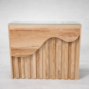 میز پیشخوان ملامین رو شیشه p115