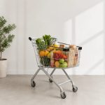 چرخ خرید فروشگاهی 120 لیتری _ مشکی