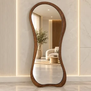 آینه چوبی دفرمه